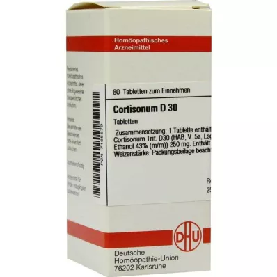 DHU Cortisonum D 30 tablettia, 80 kpl
