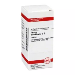 FERRUM METALLICUM D 5 tablettia, 80 kpl