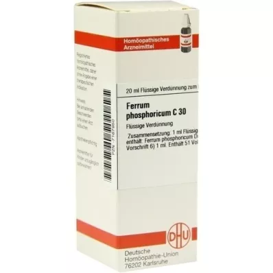FERRUM PHOSPHORICUM C 30 -laimennos, 20 ml