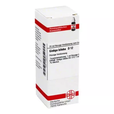 GINKGO BILOBA D 12 Laimennus, 20 ml GINKGO BILOBA D 12 Laimennus, 20 ml