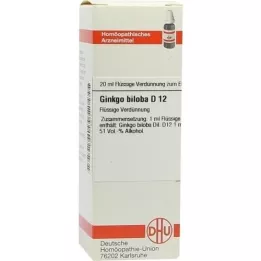 GINKGO BILOBA D 12 Laimennus, 20 ml