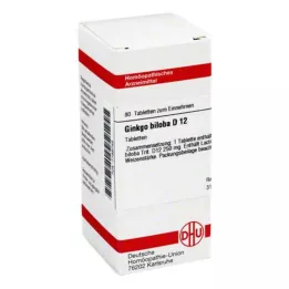 GINKGO BILOBA D 12 tablettia, 80 kpl