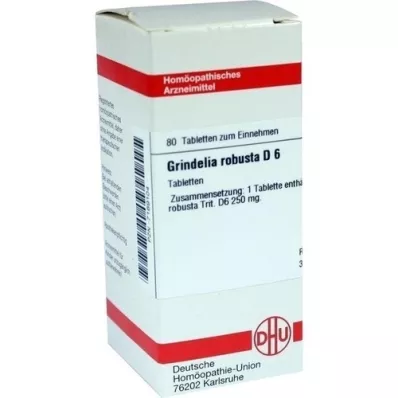 GRINDELIA ROBUSTA D 6 tablettia, 80 kpl