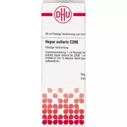 HEPAR SULFURIS C 200 Laimennus, 20 ml