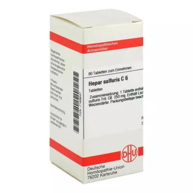 HEPAR SULFURIS C 6 tablettia, 80 kpl