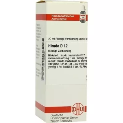 HIRUDO D 12 Laimennus, 20 ml