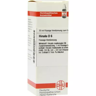DHU Hirudo D 6 Laimennus, 20 ml