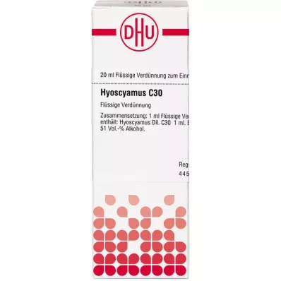 HYOSCYAMUS C 30 -laimennos, 20 ml
