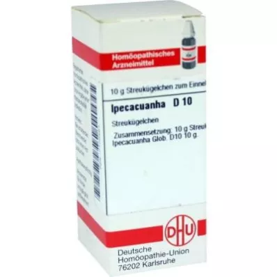 IPECACUANHA D 10 palloa, 10 g