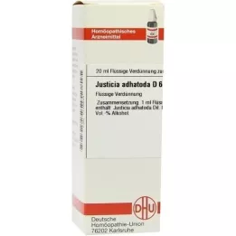 JUSTICIA adhatoda D 6 Laimennus, 20 ml