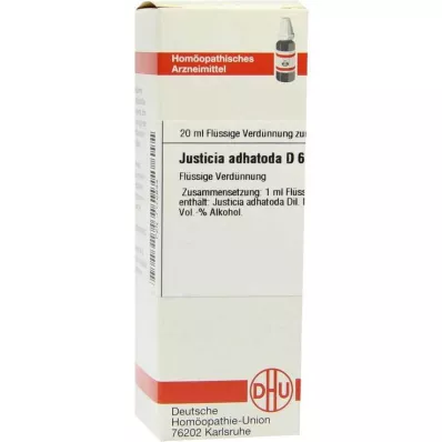 DHU Justicia adhatoda D 6 Laimennus, 20 ml