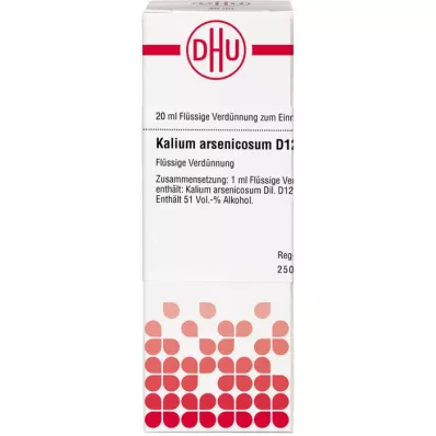 KALIUM ARSENICOSUM D 12 Laimennus, 20 ml