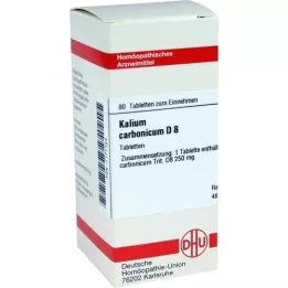 KALIUM CARBONICUM D 8 tablettia, 80 kpl