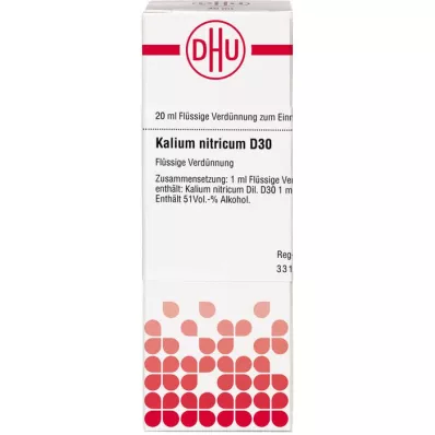 KALIUM NITRICUM D 30 Laimennus, 20 ml