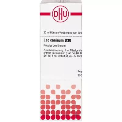 LAC CANINUM D 30 Laimennus, 20 ml