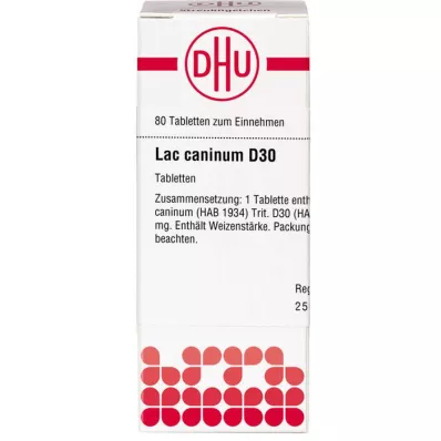 LAC CANINUM D 30 tablettia, 80 kpl