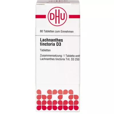 LACHNANTHES tinctoria D 3 tablettia, 80 kpl