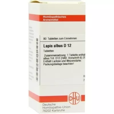 LAPIS ALBUS D 12 tablettia, 80 kpl