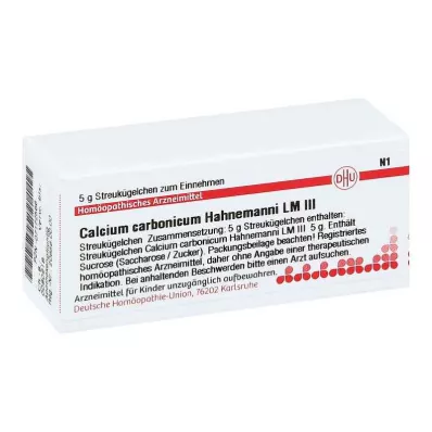 CALCIUM CARBONICUM Hahnemanni LM III Pallot, 5 g