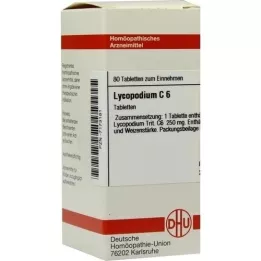 LYCOPODIUM C 6 tablettia, 80 kpl