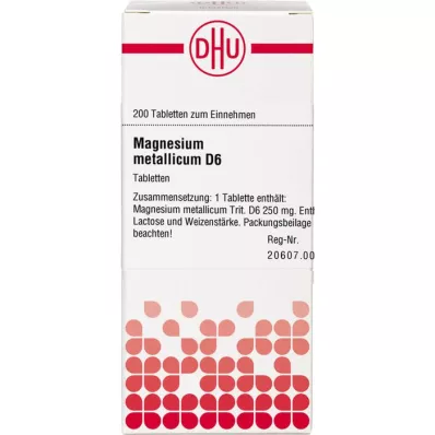 MAGNESIUM METALLICUM D 6 tablettia, 200 kpl