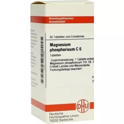 MAGNESIUM PHOSPHORICUM C 6 tablettia, 80 kpl