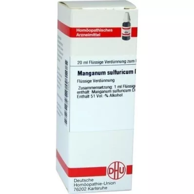 MANGANUM SULFURICUM D 6 Laimennus, 20 ml