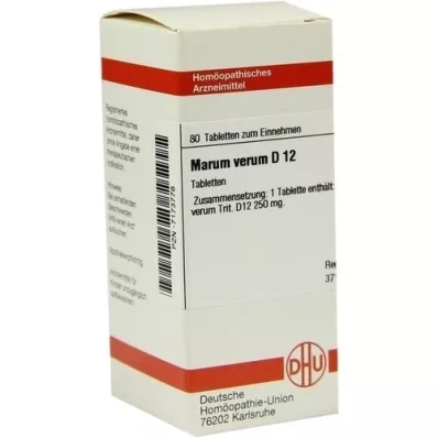 MARUM VERUM D 12 tablettia, 80 kpl