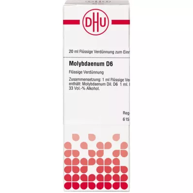 MOLYBDAENUM D 6 Laimennus, 20 ml