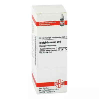 MOLYBDAENUM D 6 Laimennus, 20 ml