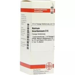 NATRIUM BICARBONICUM D 6 Laimennus, 20 ml