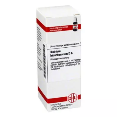NATRIUM BICARBONICUM D 6 Laimennus, 20 ml NATRIUM BICARBONICUM D 6 Laimennus, 20 ml