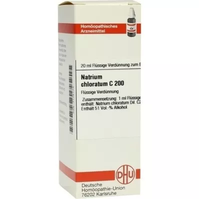 NATRIUM CHLORATUM C 200 Laimennus, 20 ml