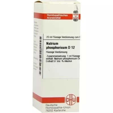 NATRIUM PHOSPHORICUM D 12 Laimennus, 20 ml