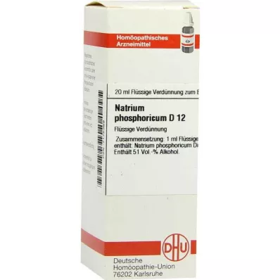 NATRIUM PHOSPHORICUM D 12 Laimennus, 20 ml