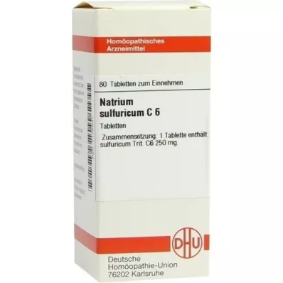 NATRIUM SULFURICUM C 6 tablettia, 80 kpl
