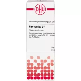 NUX VOMICA D 7 -laimennos, 20 ml