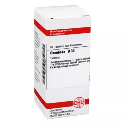 OKOUBAKA D 30 tablettia, 80 kpl