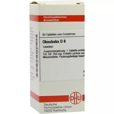 OKOUBAKA D 8 tablettia, 80 kpl