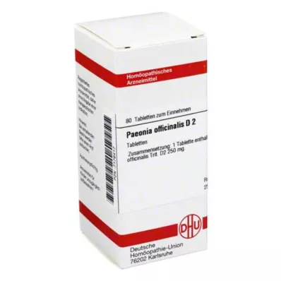 PAEONIA OFFICINALIS D 2 tablettia, 80 kpl PAEONIA OFFICINALIS D 2 tablettia, 80 kpl