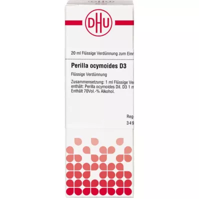 PERILLA OCYMOIDES D 3 Laimennus, 20 ml