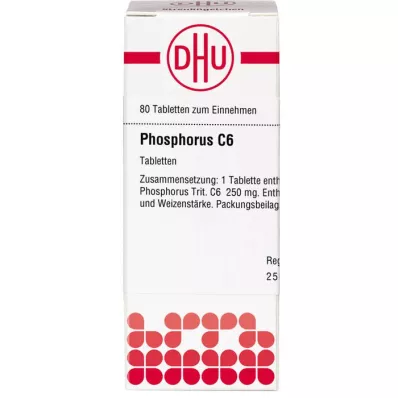 PHOSPHORUS C 6 tablettia, 80 kpl