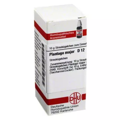 PLANTAGO MAJOR D 12 palloa, 10 g
