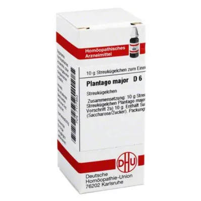 PLANTAGO MAJOR D 6 palloa, 10 g