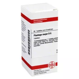 PLANTAGO MAJOR D 6 tablettia, 80 kpl