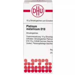 PLATINUM METALLICUM D 10 palloa, 10 g