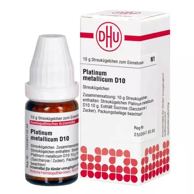 PLATINUM METALLICUM D 10 palloa, 10 g