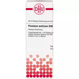 PLUMBUM ACETICUM D 30 Laimennus, 20 ml