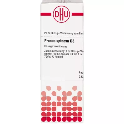 PRUNUS SPINOSA D 3 -laimennus, 20 ml