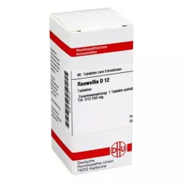 RAUWOLFIA D 12 tablettia, 80 kpl